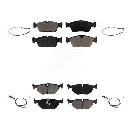 Ceramic Disc Brake Pads And Wear Sensors Front Rear Kit For BMW Z4