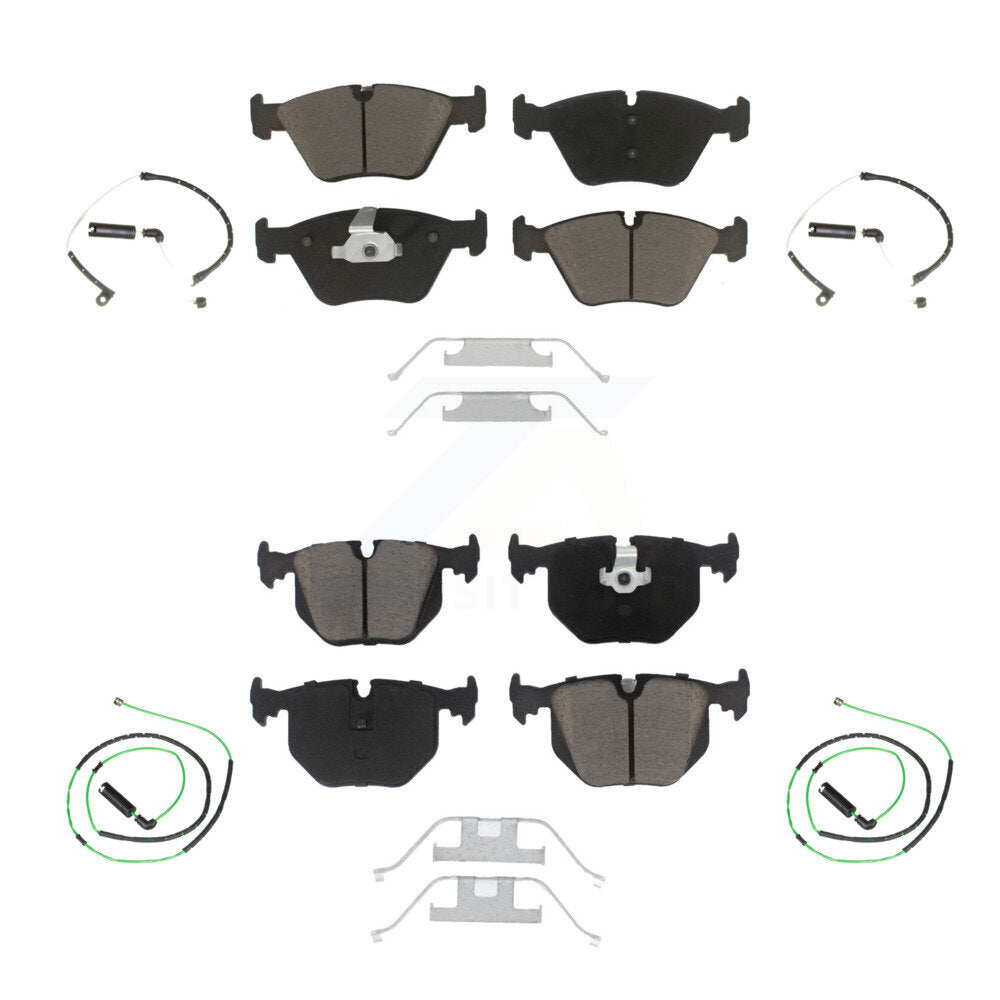 Ceramic Disc Brake Pads And Wear Sensors Front Rear Kit For BMW Z4