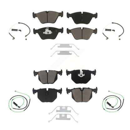 Ceramic Disc Brake Pads And Wear Sensors Front Rear Kit For BMW Z4