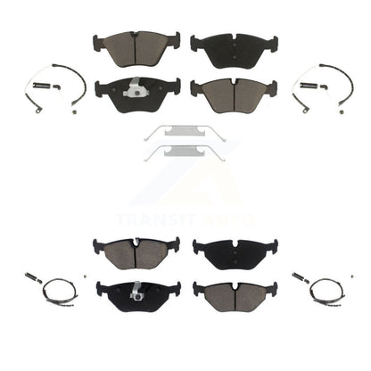 Ceramic Disc Brake Pads And Wear Sensors Front Rear Kit For BMW Z4