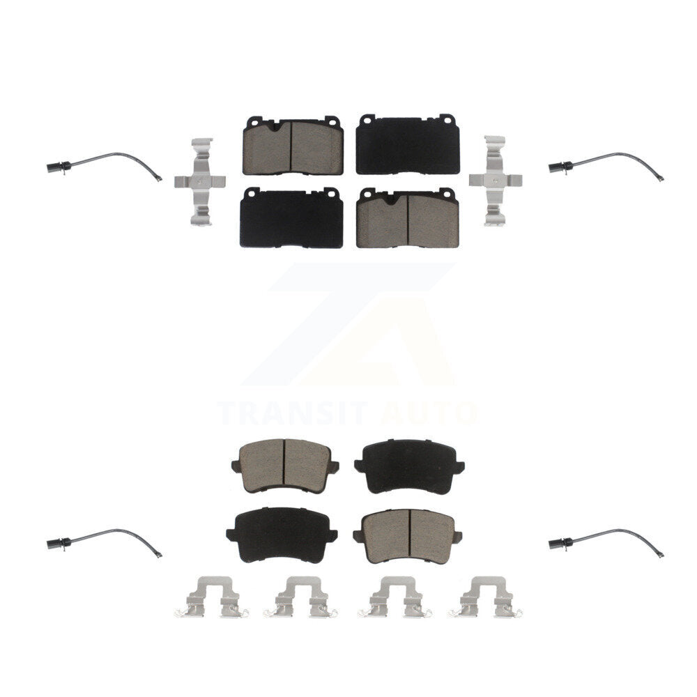 Ceramic Disc Brake Pads And Wear Sensors Front Rear Kit For Audi Q5 To 5 3 2015