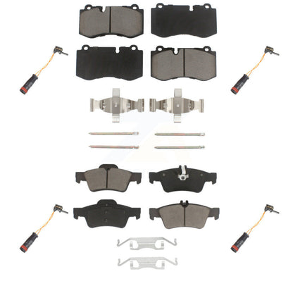 Ceramic Brake Pads Wear Sensor Front Rear Kit For 07-08 Mercedes-Benz SL550 5.5L