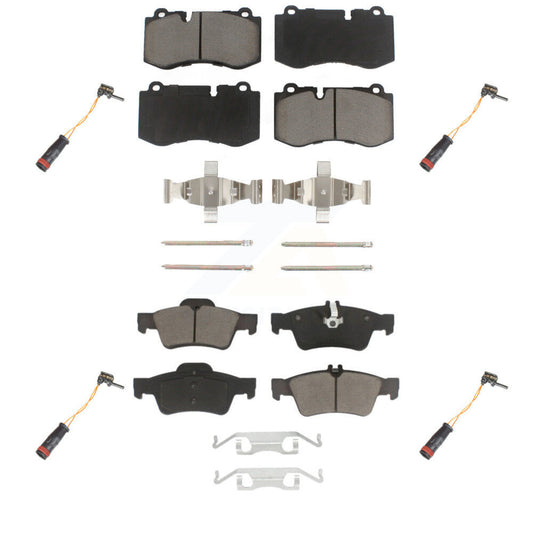 Ceramic Brake Pads Wear Sensor Front Rear Kit For 07-08 Mercedes-Benz SL550 5.5L
