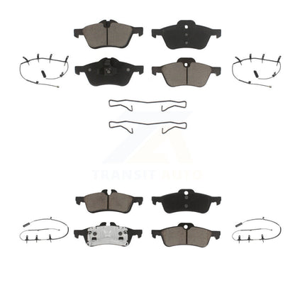 Ceramic Disc Brake Pads And Wear Sensors Front Rear Kit For Mini Cooper