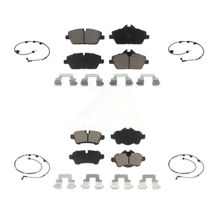 Ceramic Disc Brake Pads And Wear Sensors Front Rear Kit For Mini Cooper