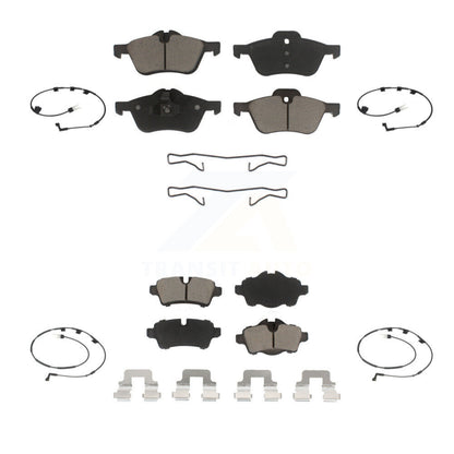 Ceramic Disc Brake Pads And Wear Sensors Front Rear Kit For Mini Cooper