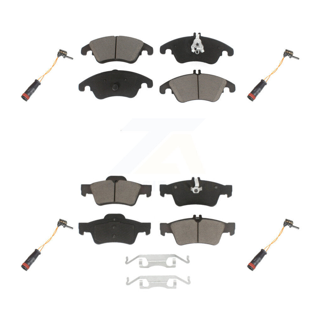 Ceramic Brake Pads Wear Sensor Front Rear Kit For Mercedes-Benz E350 E250 CLS400