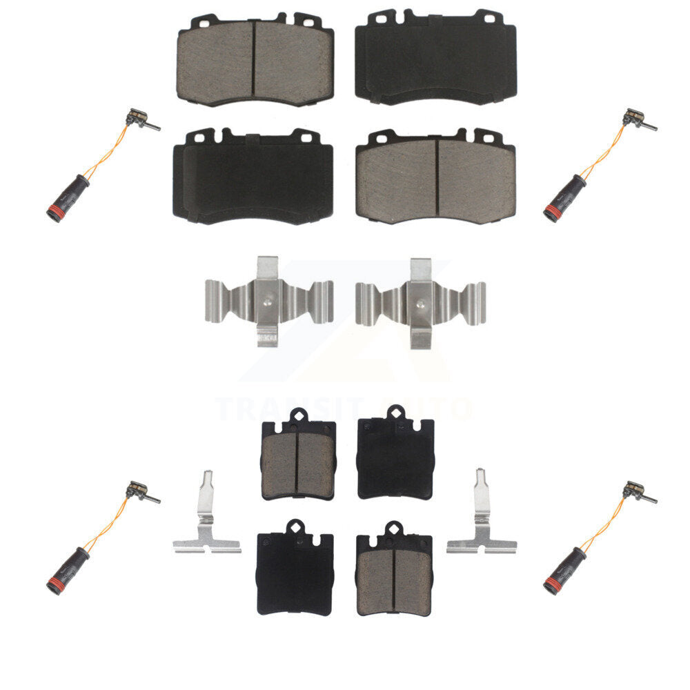 Ceramic Brake Pads Wear Sensor Front Rear Kit For Mercedes-Benz C230 SLK350 C320