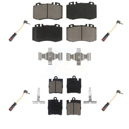 Ceramic Brake Pads Wear Sensor Front Rear Kit For Mercedes-Benz C230 SLK350 C320