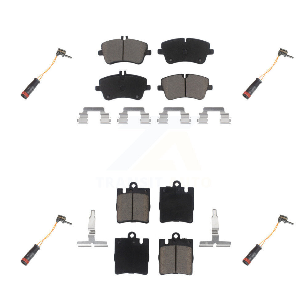Ceramic Brake Pads Wear Sensor Front Rear Kit For Mercedes-Benz C280 C320 CLK320