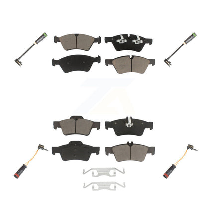 Ceramic Disc Brake Pads And Wear Sensors Front Rear Kit For Mercedes-Benz E550