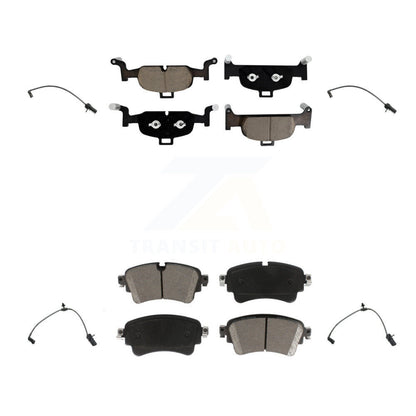 Ceramic Brake Pads & Wear Sensor Front Rear Kit For Audi A4 Quattro A5 Sportback