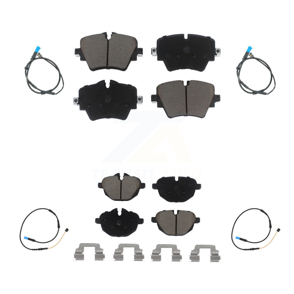 Ceramic Disc Brake Pads And Wear Sensors Front Rear Kit For BMW X4