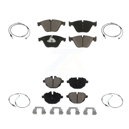 Ceramic Brake Pad Wear Sensor Front Rear Kit For BMW 535i 528i 535d ActiveHybrid