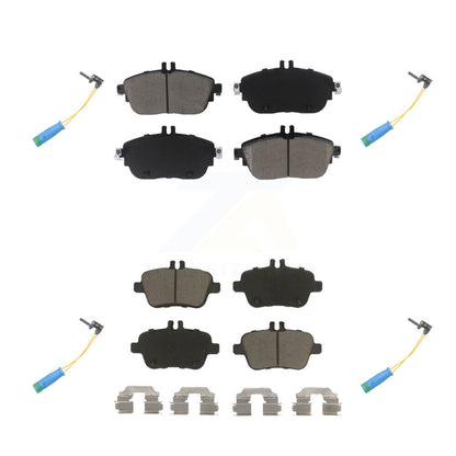 Ceramic Brake Pad And Wear Sensor Front Rear Kit For Mercedes-Benz CLA250 GLA250