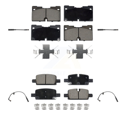 Ceramic Brake Pad Wear Sensor Front Rear Kit For GMC Chevrolet Silverado 1500 XL