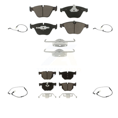 Ceramic Brake Pads Wear Sensor Front Rear Kit For BMW 530i 528i xDrive 525i 535i