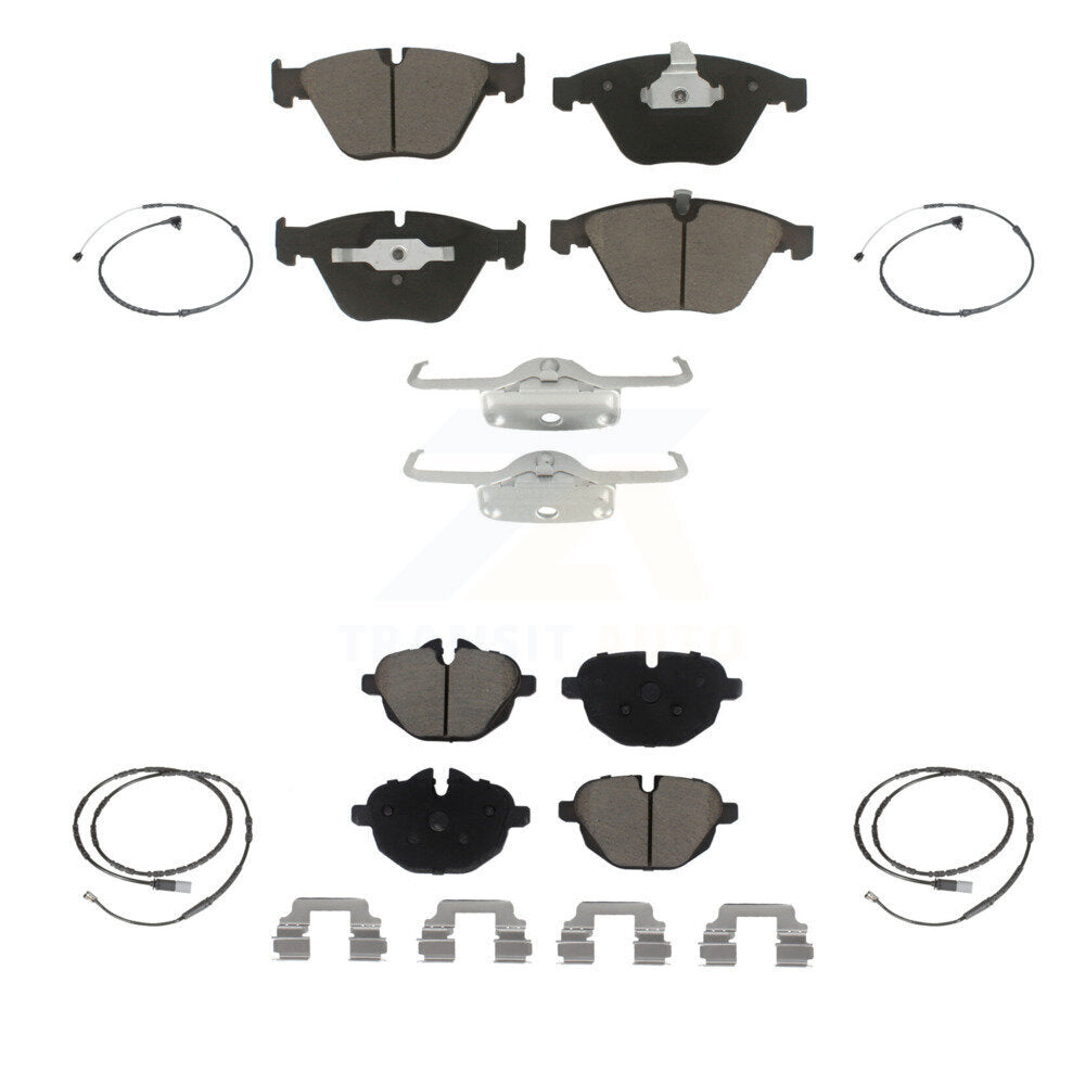 Ceramic Disc Brake Pads And Wear Sensors Front Rear Kit For BMW Z4