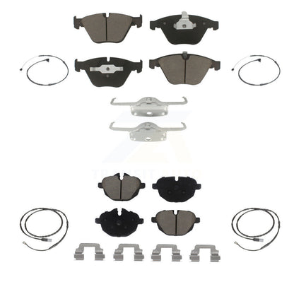 Ceramic Disc Brake Pads And Wear Sensors Front Rear Kit For BMW Z4