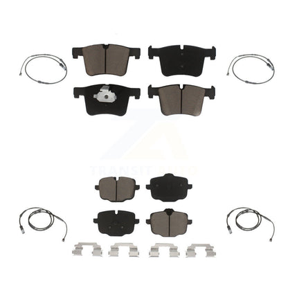 Ceramic Disc Brake Pad And Wear Sensor Front Rear Kit For 2012 BMW X3 From 10 11