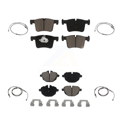 Ceramic Disc Brake Pads And Wear Sensors Front Rear Kit For BMW X3 X4