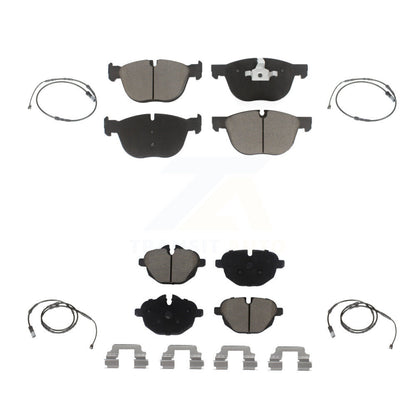 Ceramic Disc Brake Pads And Wear Sensor Front Rear Kit For 2016-2018 BMW X4 M40i