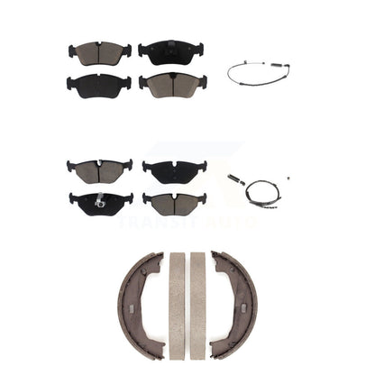 Ceramic Disc Brake Pads And Wear Sensors Front Rear Kit (5Pc) For BMW Z4
