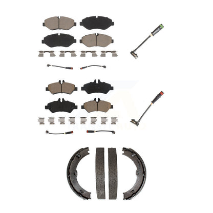 Ceramic Brake Pad Extra Wear Sensor Front Rear Kit (5Pc) For Sprinter 2500 Dodge