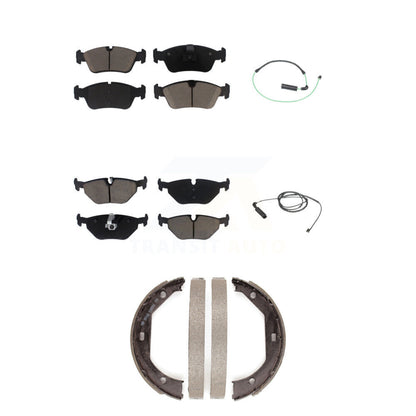 Ceramic Brake Pads Wear Sensor Front Rear Kit (5Pc) For 2001-2005 BMW 325xi 2.5L