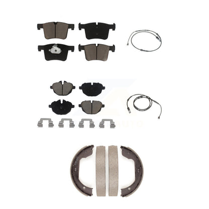Ceramic Brake Pad And Wear Sensor Front Rear Kit (5Pc) For 2011 BMW X3 xDrive28i