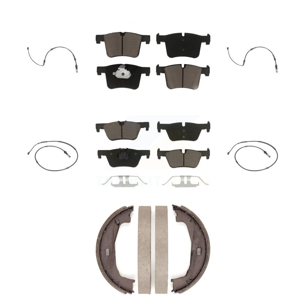 Ceramic Brake Pad Wear Sensor Front Rear Kit (7Pc) For BMW 320i xDrive 328d 2.0L