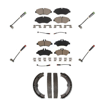 Ceramic Brake Pad Extra Wear Sensor Front Rear Kit (7Pc) For Sprinter 2500 Dodge