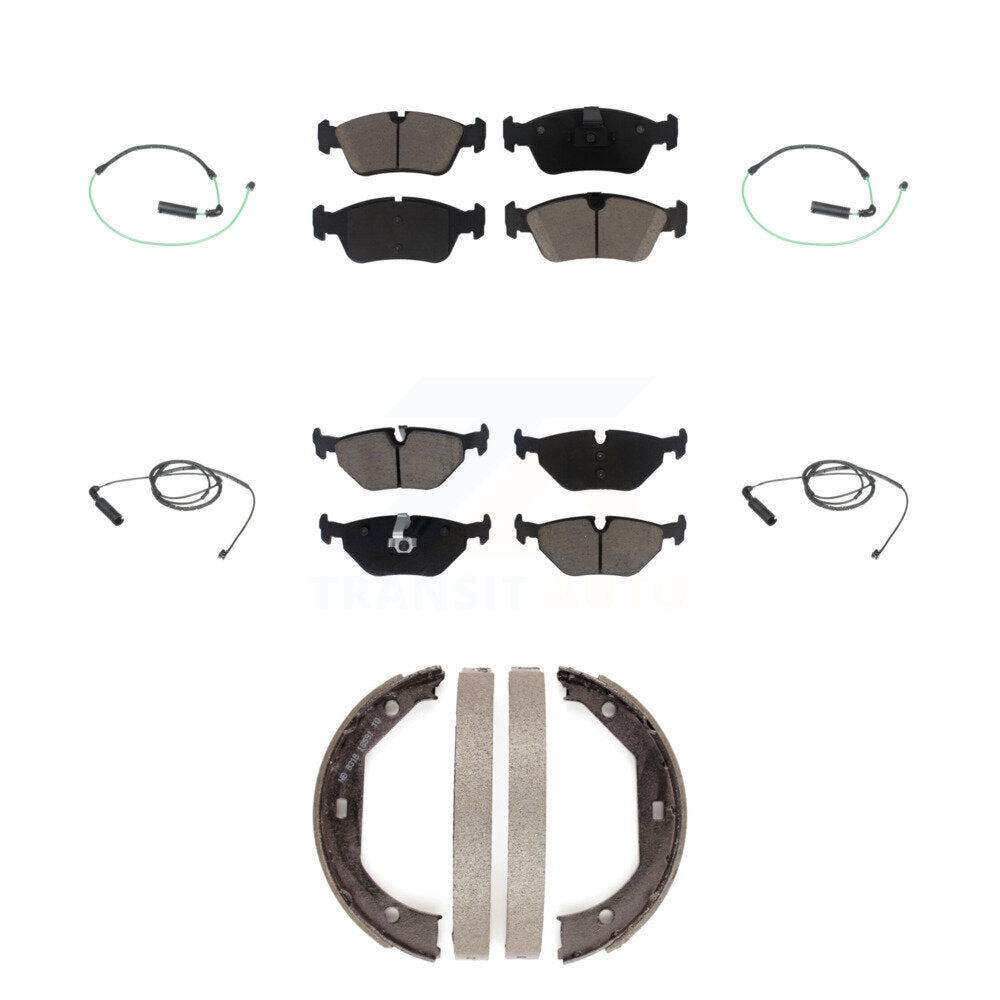 Ceramic Brake Pads Wear Sensor Front Rear Kit (7Pc) For 2001-2005 BMW 325xi 2.5L