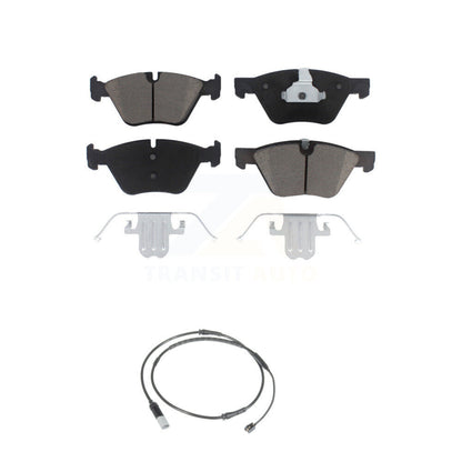 Ceramic Disc Brake Pads And Wear Sensors Front Kit For BMW 528i