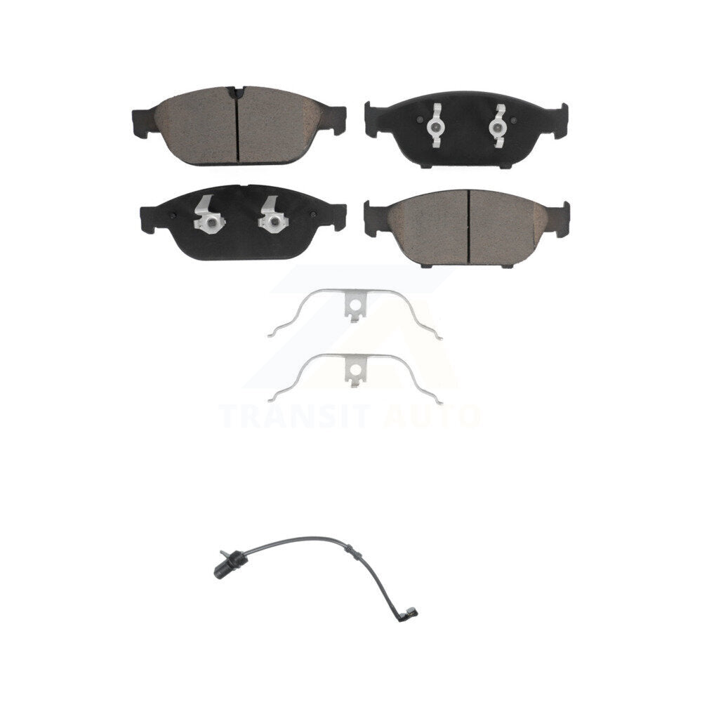 Ceramic Disc Brake Pads And Wear Sensors Front Kit For Audi A6 Quattro A7 A8