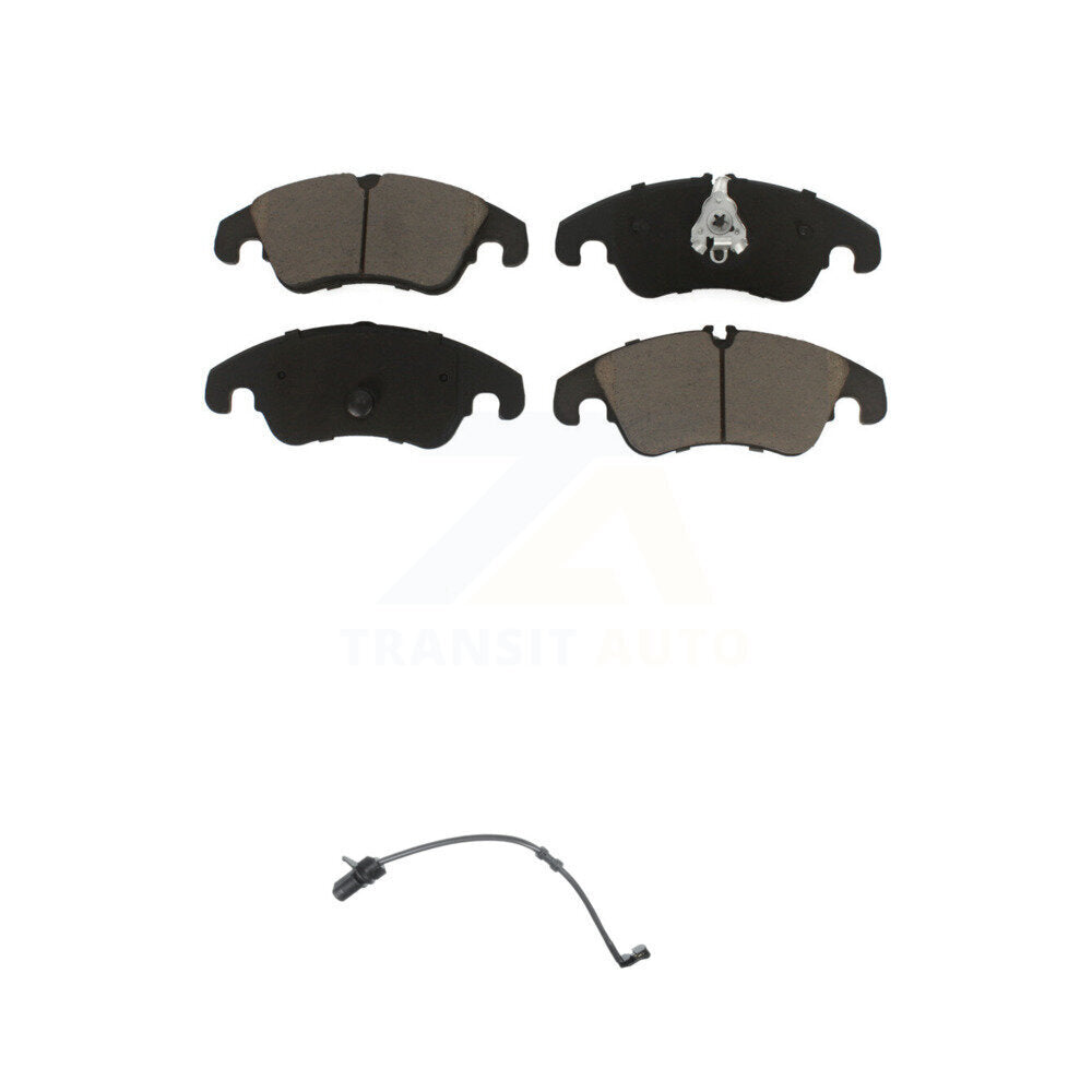 Ceramic Disc Brake Pads And Wear Sensors Front Kit For Audi A7 Quattro A6
