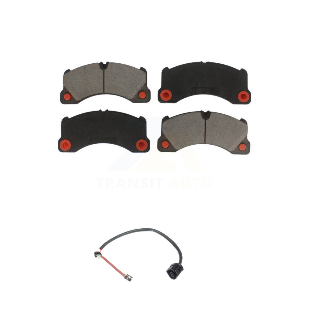 Ceramic Disc Brake Pads And Wear Sensors Front Kit For Porsche Cayenne Panamera