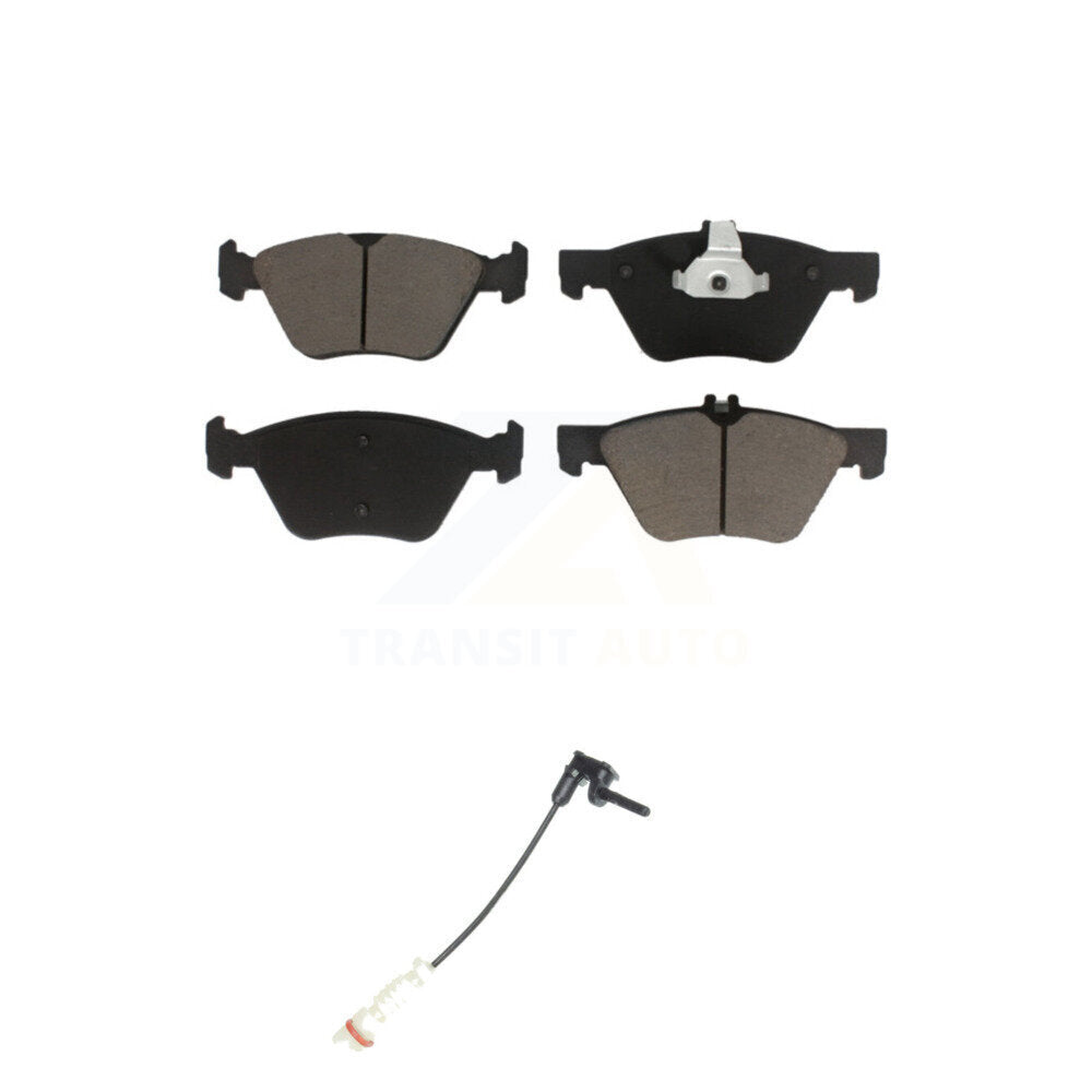 Ceramic Brake Pad & Wear Sensor Front Kit For Mercedes-Benz E320 Chrysler CLK320
