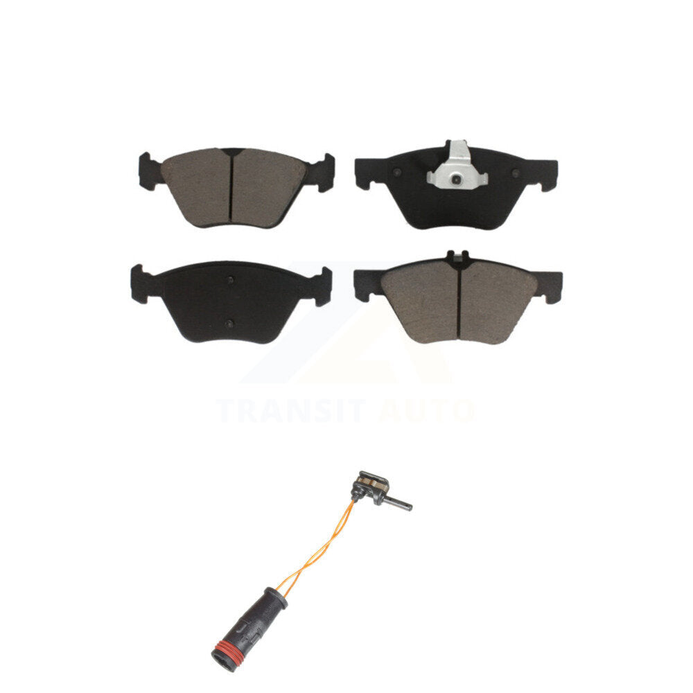 Ceramic Disc Brake Pads And Wear Sensors Front Kit For Mercedes-Benz E350 E300
