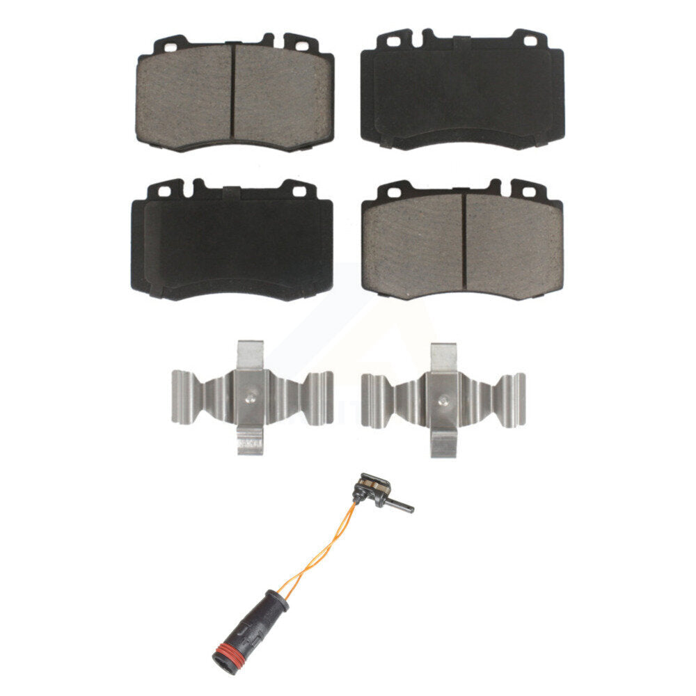 Ceramic Brake Pad Wear Sensor Front Kit For Mercedes-Benz E350 C230 SL500 SLK350