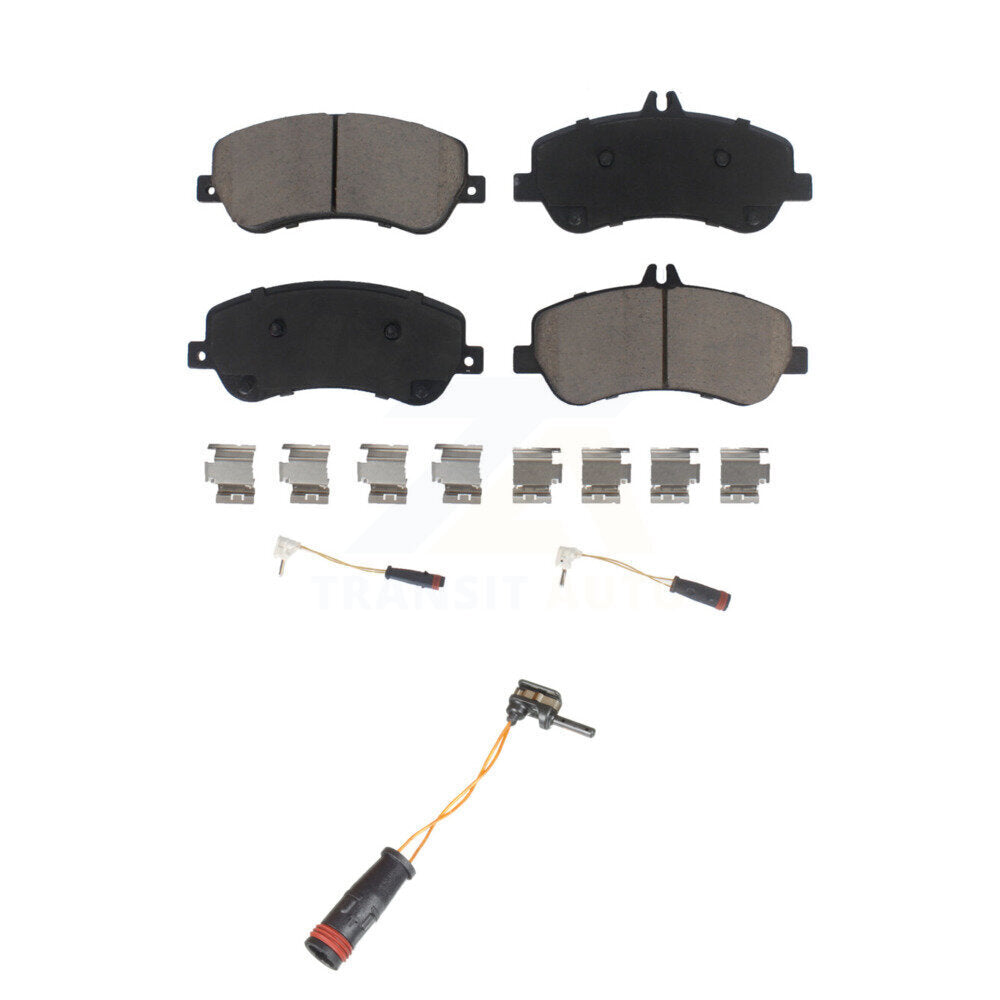 Ceramic Brake Pads & Extra Wear Sensor Front Kit For Mercedes-Benz GLK350 GLK250