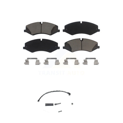Ceramic Disc Brake Pads And Wear Sensors Front Kit For Land Rover Range