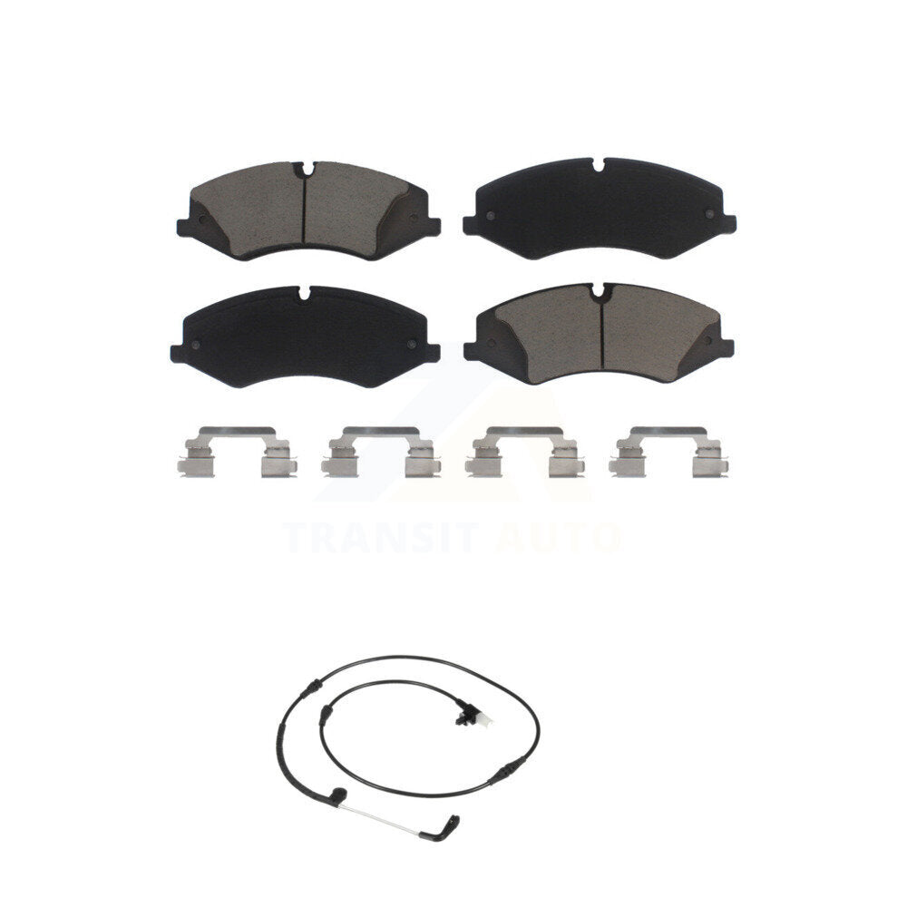 Ceramic Disc Brake Pads And Wear Sensors Front Kit For Land Rover Range Sport