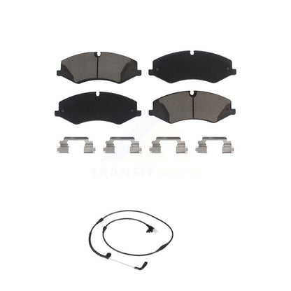 Ceramic Disc Brake Pads And Wear Sensors Front Kit For Land Rover Range Sport