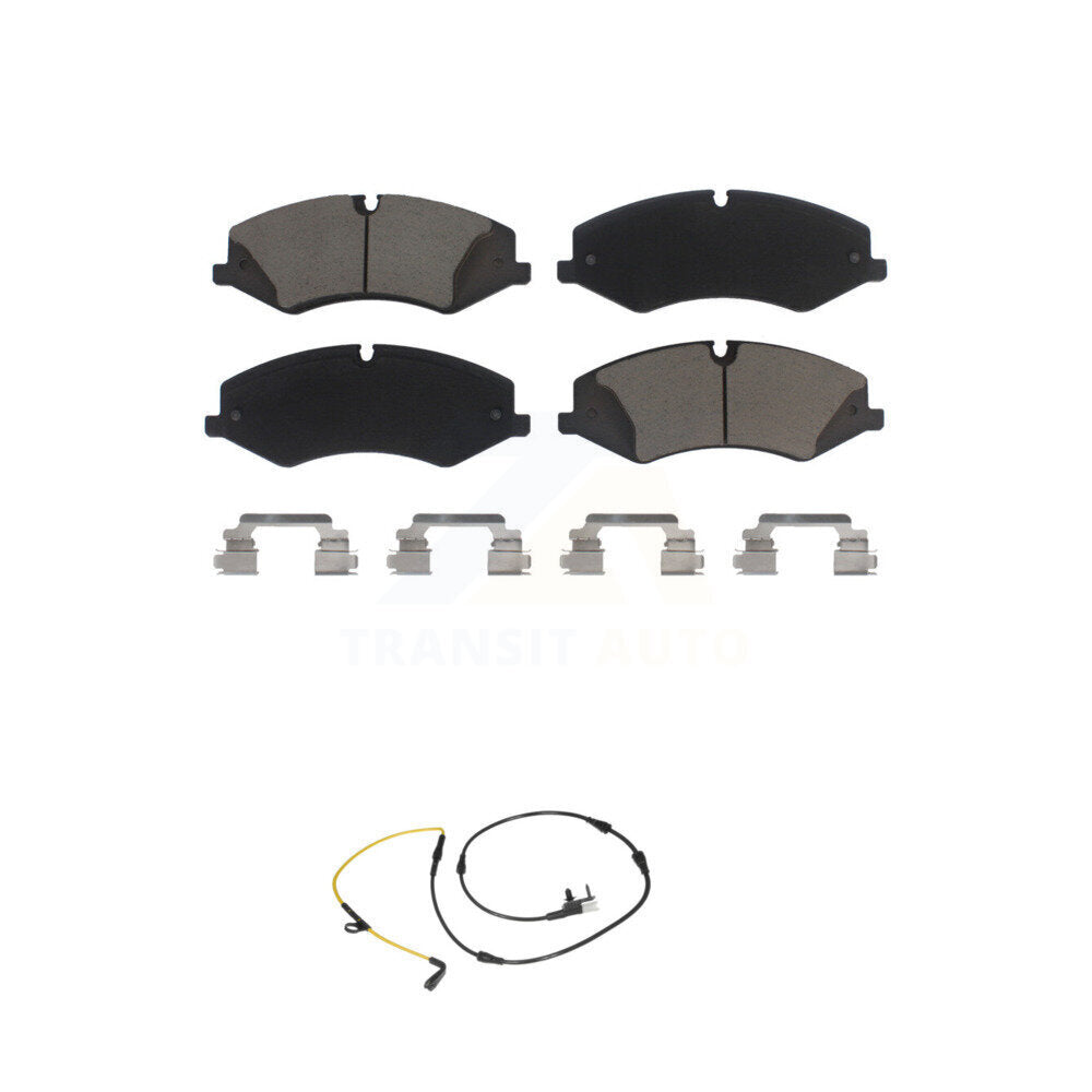 Ceramic Brake Pad And Wear Sensor Front Kit For Land Rover Range Sport Discovery