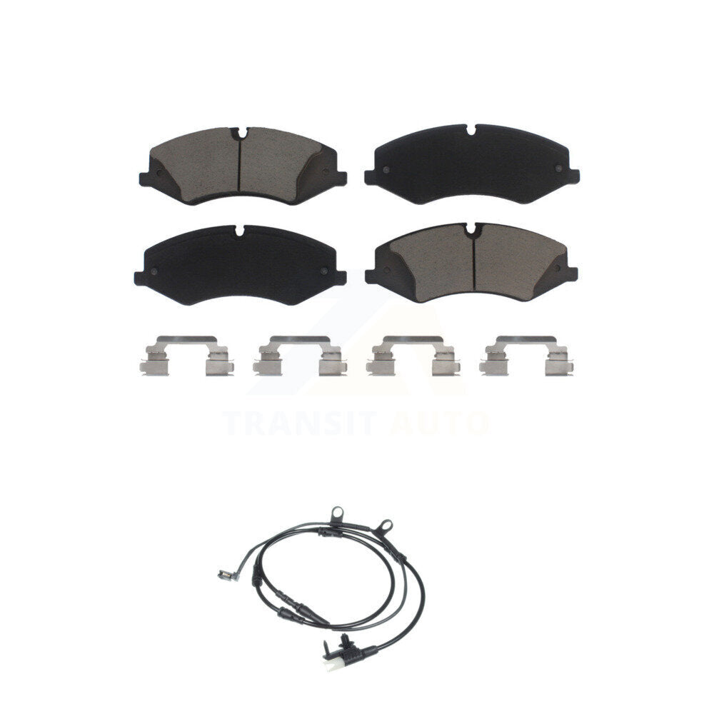 Ceramic Disc Brake Pads And Wear Sensors Front Kit For Land Rover Range Sport