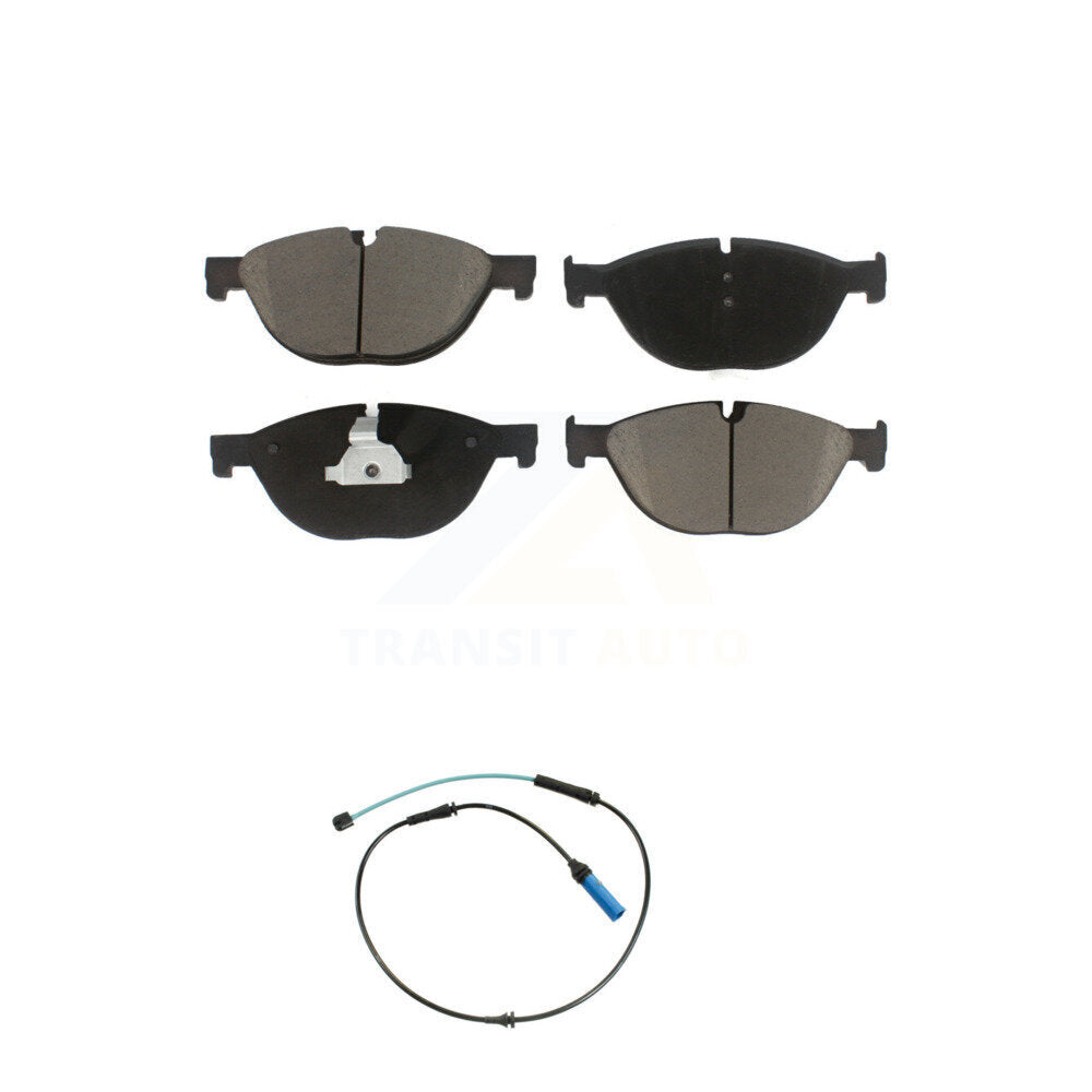 Ceramic Disc Brake Pads And Wear Sensors Front Kit For 2015 BMW 750Li 750i