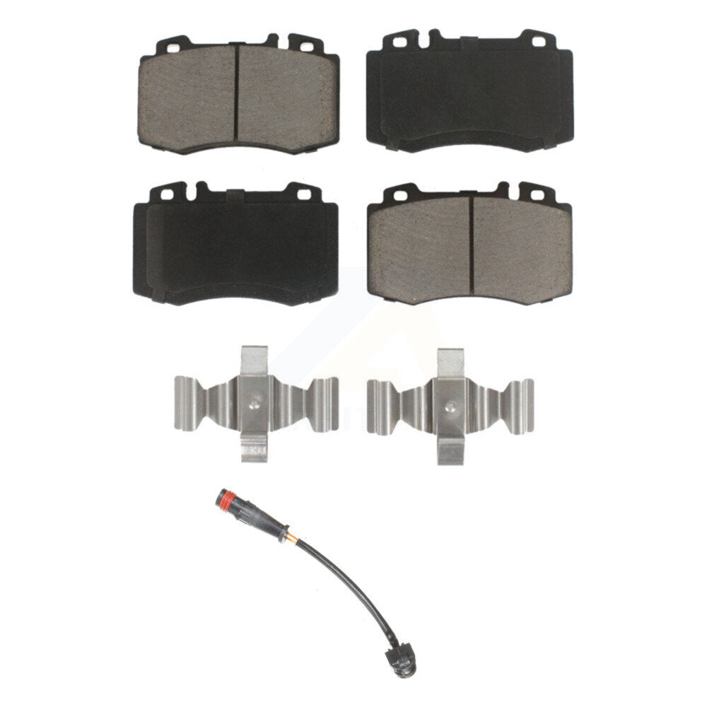 Ceramic Disc Brake Pad & Wear Sensor Front Kit For Mercedes-Benz SL500 SLK55 AMG