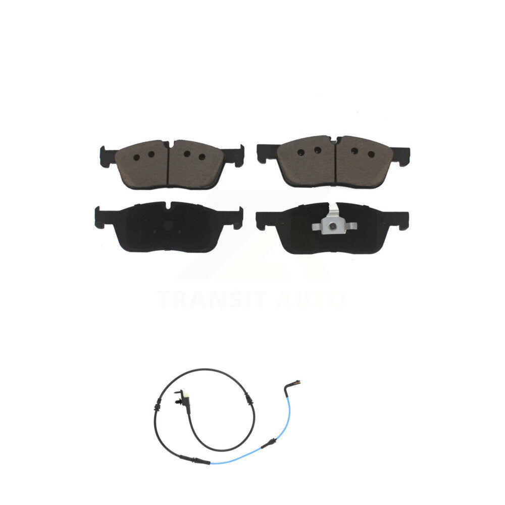 Ceramic Disc Brake Pads And Wear Sensors Front Kit For Jaguar XE XF