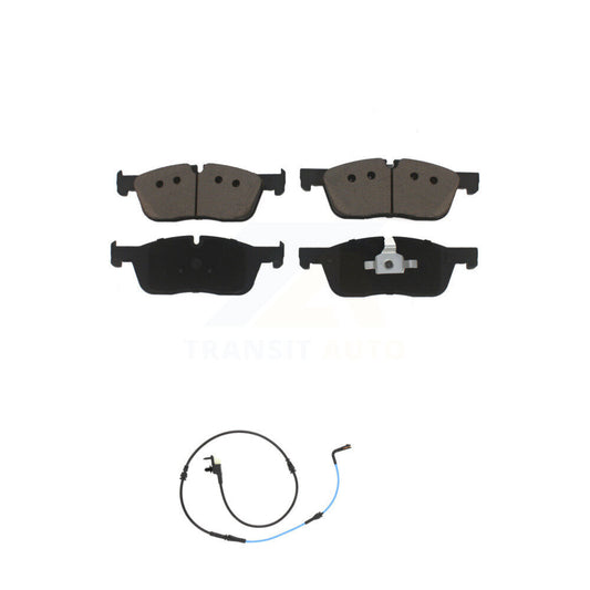 Ceramic Disc Brake Pads And Wear Sensors Front Kit For Jaguar XE XF